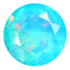 0.65 ct Pretty Round (6.51 x 6.48 mm) Heated Ethiopia Blue Opal Loose Gemstone