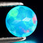 0.63 ct Fabulous Round (6.45 x 6.45 mm) Heated Ethiopia Blue Opal Loose Gemstone