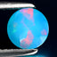 0.55 ct Dazzling Round (6.08 x 6.07 mm) Heated Ethiopia Blue Opal Loose Gemstone