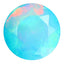 0.58 ct Terrific Round (6.11 x 6.07 mm) Heated Ethiopia Blue Opal Loose Gemstone
