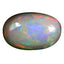 10.57 ct Oval Cabochon (19.65 x 12.78 mm) Flashing Multicolor Rainbow Opal Stone
