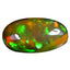 3.85 ct Dazzling Oval Cabochon(16.08 x 8.76 mm)Flashing Multicolor Rainbow Opal