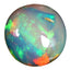 5.72 ct Charming Round Cabochon (13.20 x 13.11 mm) Multicolor Rainbow Opal Stone