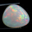 13.20 ct Pear Cabochon (18.25 x 15.79 mm) Flashing Multicolor Rainbow Opal Stone