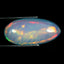 3.32 ct Romantic Pear Cabochon(16.94 x 8.36 mm)Flashing Multicolor Rainbow Opal