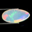 3.32 ct Romantic Pear Cabochon(16.94 x 8.36 mm)Flashing Multicolor Rainbow Opal