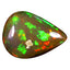 2.83 ct Great looking Pear Cabochon(12.58 x 8.88 mm)Flashing Multi Rainbow Opal