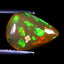 2.83 ct Great looking Pear Cabochon(12.58 x 8.88 mm)Flashing Multi Rainbow Opal