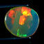 2.89 ct Incomparable Fancy Cabochon(12.02 x 10.86 mm)Multi Rainbow Opal Gemstone