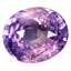 GIA Certified 2.52 ct Oval (8.10 x 6.86 mm) Unheated Purplish Pink Sapphire