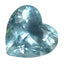 4.34 ct Sparkling Heart (11.44 x 10.84 mm) Brazil Sky Blue Aquamarine Gemstone