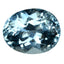 2.22 ct Tremendous Oval Cut (9.25 x 7.43 mm) Brazil Sky Blue Aquamarine Gemstone