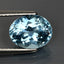 2.22 ct Tremendous Oval Cut (9.25 x 7.43 mm) Brazil Sky Blue Aquamarine Gemstone