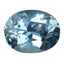 1.19 ct Excellent Oval Cut (8.00 x 6.21 mm) Brazil Sky Blue Aquamarine Gemstone