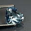 1.46 ct Phenomenal Heart (8.38 x 7.46 mm) Brazil Sky Blue Aquamarine Gemstone