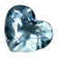 1.26 ct Phenomenal Heart (7.91 x 6.91 mm) Brazil Sky Blue Aquamarine Gemstone