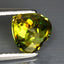 2.00 ct Stunning Heart (7.68 x 7.55 mm) Afghanistan Multi Color Sphene Gemstone