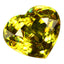2.34 ct Very good Heart (8.61 x 7.45 mm) Afghanistan Multi Color Sphene Gemstone