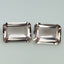 2.34 ct(2pcs)MATCHING PAIR Octagon(8.07 x 5.83 mm)Natural Peach Pink Morganite