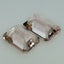 2.34 ct(2pcs)MATCHING PAIR Octagon(8.07 x 5.83 mm)Natural Peach Pink Morganite