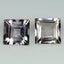 1.87 ct(2pcs)MATCHING PAIR Princess(6.01 x 5.99 mm)Peach Pink Morganite Stone