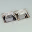 1.87 ct(2pcs)MATCHING PAIR Princess(6.01 x 5.99 mm)Peach Pink Morganite Stone
