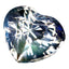 1.08 ct Elegant Heart (6.87 x 6.00 mm) Unheated / Untreated Rainbow Moonstone
