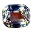 1.79 ct Resplendent Octagon (7.64 x 6.39 mm) Unheated Rainbow Moonstone Gemstone