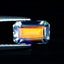 1.01 ct Flashing Octagon (7.71 x 5.02 mm) Unheated Rainbow Moonstone Gemstone