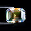 1.28 ct Pretty Octagon Cut (7.57 x 5.56 mm) Unheated Rainbow Moonstone Gemstone