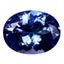 1.96 ct Oval (9.12 x 7.05 mm) Natural Tanzania Bluish Violet Tanzanite Gemstone
