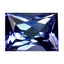 1.00 ct Fair Emerald (6.99 x 5.02 mm) Tanzania Bluish Violet Tanzanite Gemstone