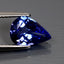 1.57 ct Premium Pear (9.85 x 7.04 mm) Tanzania Bluish Violet Tanzanite Gemstone