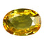 0.76 ct Oval(6.98 x 4.96 mm)(Un-Heated)Ceylon Natural Yellow Sapphire Gemstone