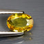 0.76 ct Oval(6.98 x 4.96 mm)(Un-Heated)Ceylon Natural Yellow Sapphire Gemstone