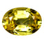 0.85 ct Oval(6.90 x 4.97 mm)(Un-Heated)Ceylon Natural Yellow Sapphire Gemstone