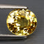 1.54 ct Attractive Oval (6.66 x 7.53 mm) Heated Madagascar Yellow Sapphire Stone