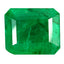 5.31 ct Phenomenal Octagon Cut (10.73 x 9.07 mm) Colombia Green Emerald Gemstone