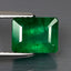 2.19 ct Supreme Octagon (7.78 x 5.96 mm) Colombia Green Emerald Natural Gemstone