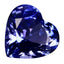 1.56 ct Heart (7.89 x 7.46 mm) Natural Tanzania Bluish Violet Tanzanite Gemstone