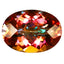 6.67 ct Five-star Oval (13.97 x 10.08 mm) Multi Color Twilight Topaz Gemstone