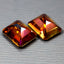 7.04 ct (2pcs) MATCHING PAIR Emerald (10.00 x 7.93 mm) Twilight Topaz Gemstone
