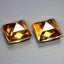 9.49 ct (2pcs) MATCHING PAIR Princess (9.03 x 9.01 mm) Twilight Topaz Gemstone