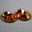 6.10 ct (2pcs) MATCHING PAIR Oval (9.98 x 8.03 mm) Multi Twilight Topaz Genuine