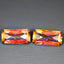 6.25 ct (2pcs) MATCHING PAIR Emerald (12.03 x 5.96 mm) Twilight Topaz Gemstone