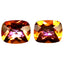 6.66 ct (2pcs) MATCHING PAIR Cushion (9.98 x 7.98 mm) Twilight Topaz Gemstone