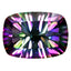 7.69 ct Awe-inspiring Cushion (14.14 x 10.12 mm) Green Mystic Fire Topaz Genuine