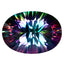 6.92 ct Lovely Oval(14.08 x 10.12 mm)Green Mystic Fire Topaz Genuine Stone Stone