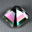 4.53 ct Princess Shape (8.90 x 8.89 mm) Green Mystic Fire Topaz Genuine Gemstone