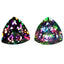 8.64 ct (2pcs) MATCHING PAIR Trillion (10.04 x 10.00 mm) Mystic Fire Topaz Stone